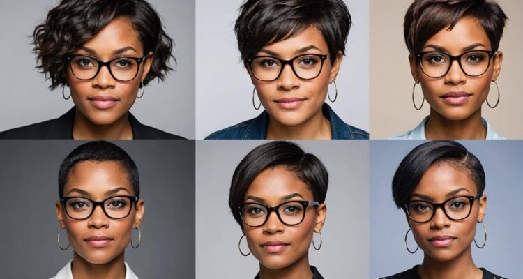 Best Short Haircuts for Women With Glasses